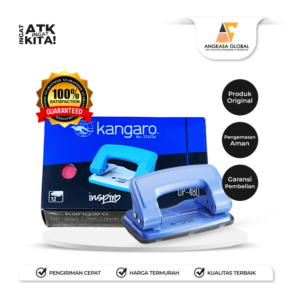 

KANGARO PEMBOLONG KERTAS/ HOLE PUNCH DP-480 (1PC)