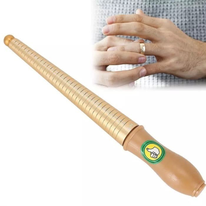 Alat Ukur Cincin / Stik Ukur Cincin Kuningan / TSK Ring Size