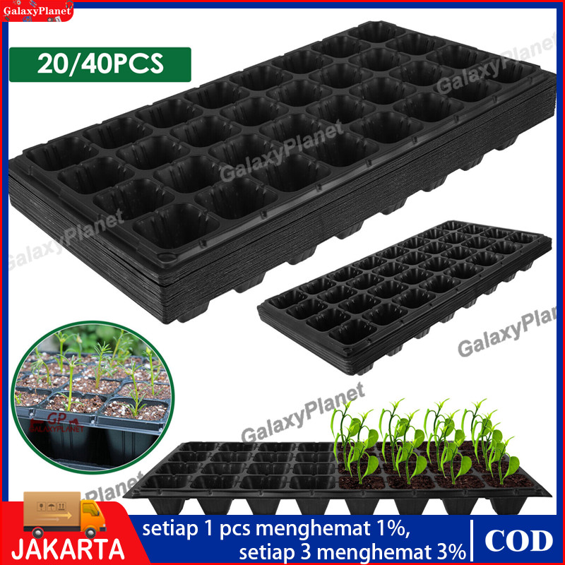 20 PCS Pot Bibit / 10 PCS Tray Semai / Seedling Pot / Pot Tray Semai Bibit Benih 21/32/50/72/105/128