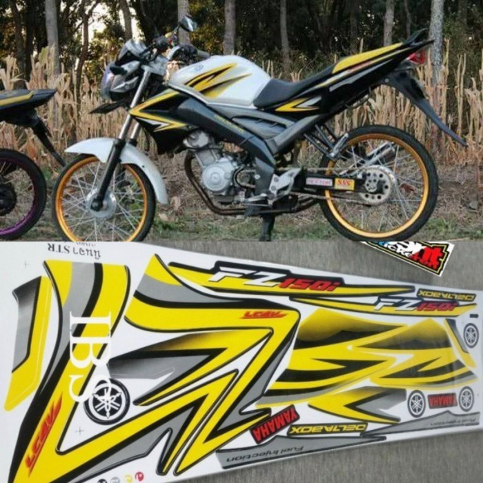 striping vixion old fz 150 thailand kuning POLET STIKER