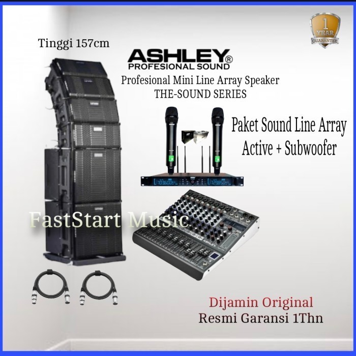 Paket Sound System Line Array Aktif 4 Pcs Ashley The Sound
