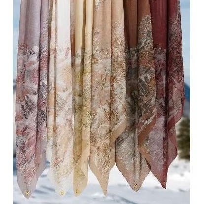 Switzerland series lasercut titik 3 hijab buttonscarves mirror semi original Logo Plat B Logam