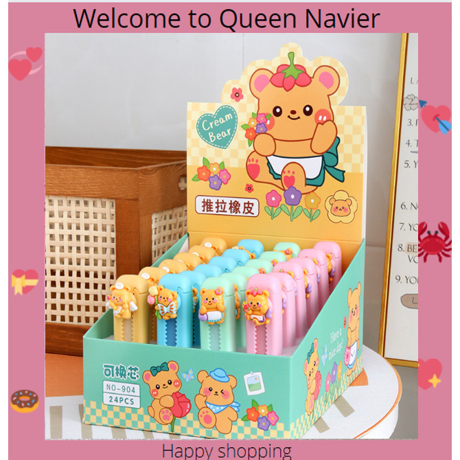 

QN - Sliding eraser capybara Penghapus karakter lucu