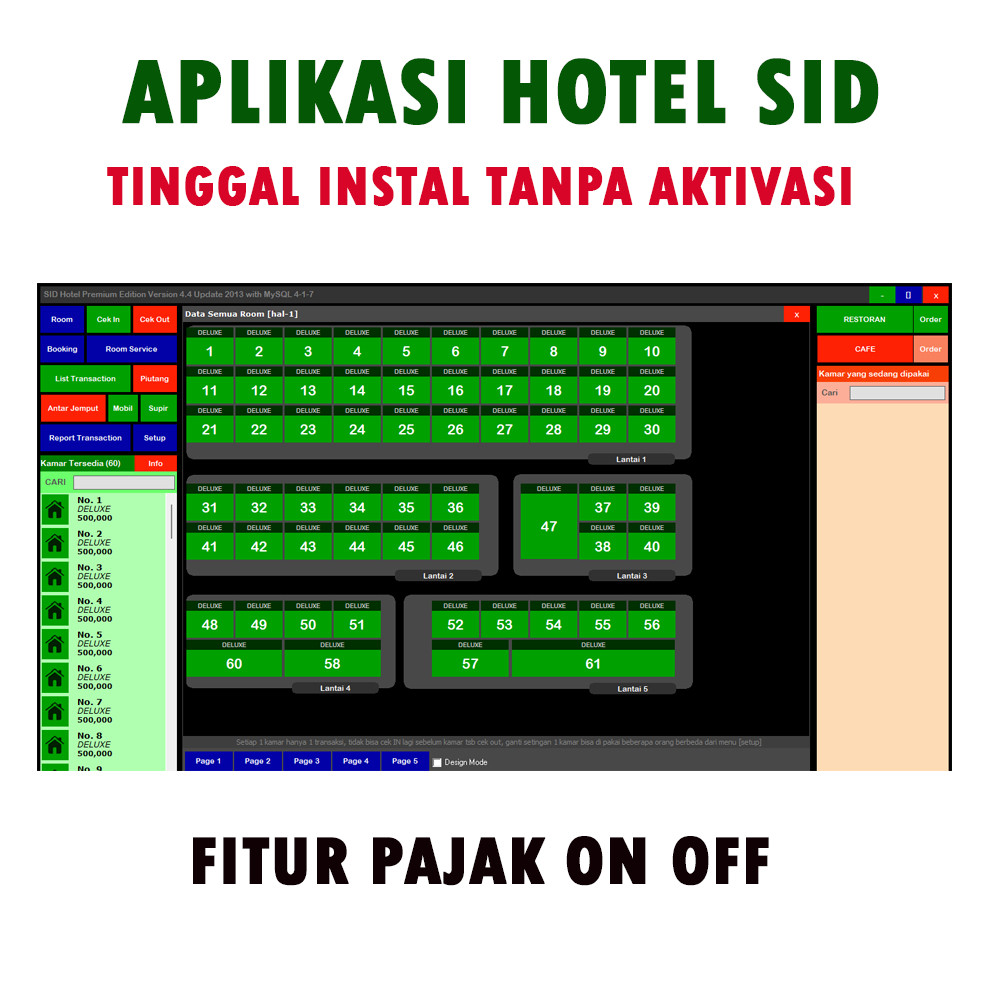 APLIKASI SOFTWARE HOTEL SID (practive)