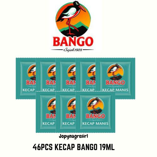 

46 PCS KECAP MANIS BANGO SACHET UKURAN 18ML - [NEW] - NOPISHOP88