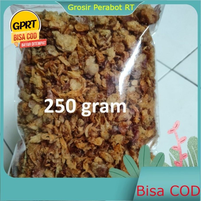

GPRT Bawang Merah Goreng 250gr/200gr Baru dari penggorengan Brambang Goreng