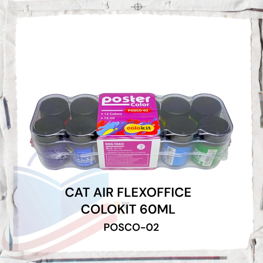 

Cat Poster Flexoffice 12 Warna POSCO-02
