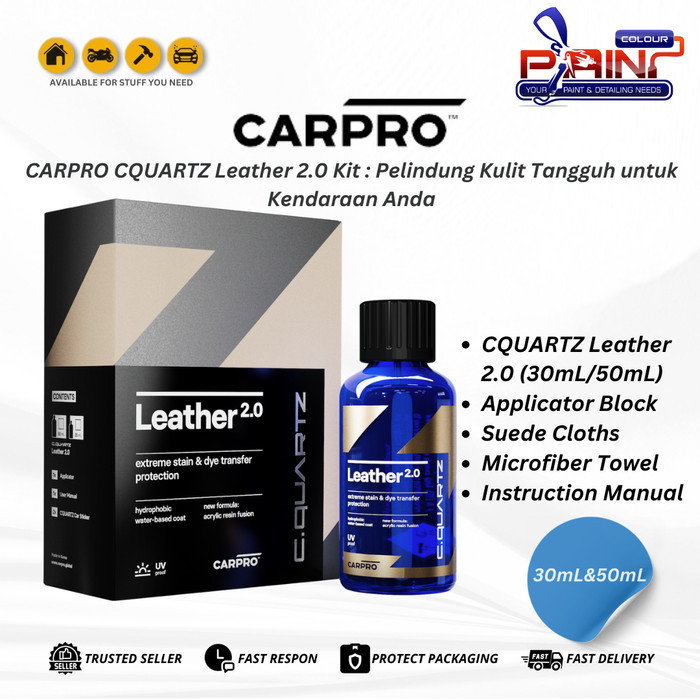 Carpro CQUARTZ Leather 2.0 Kit - Pelindung Interior Bahan Kulit - Interior Mobil - Kondisioner Kulit
