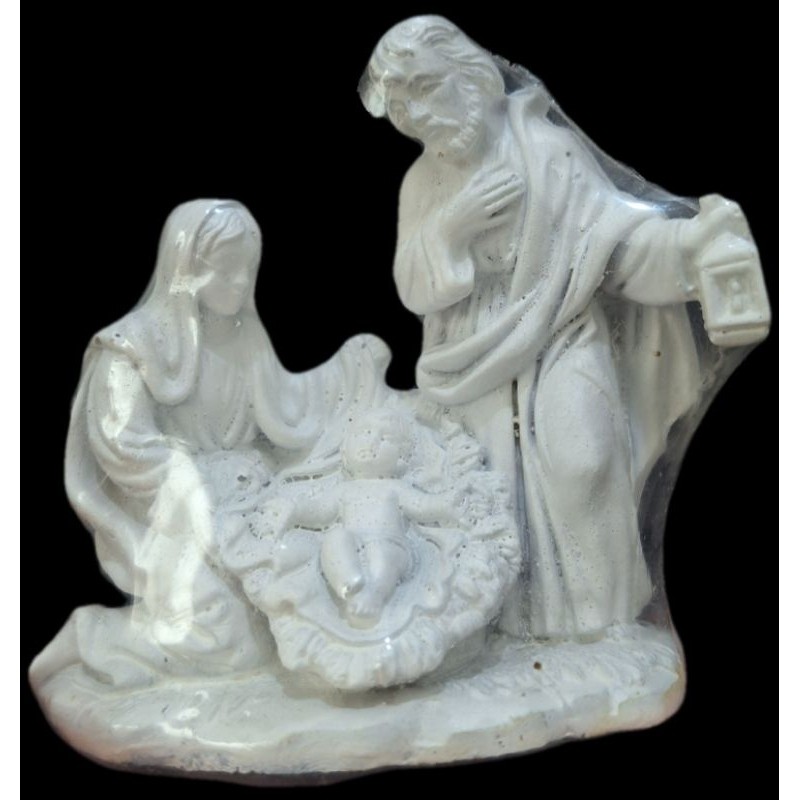 Pajangan Patung Keluarga Kudus Betlehem 10 cm /(Manger/Palungan) Patung Katolik Keluarga Kudus