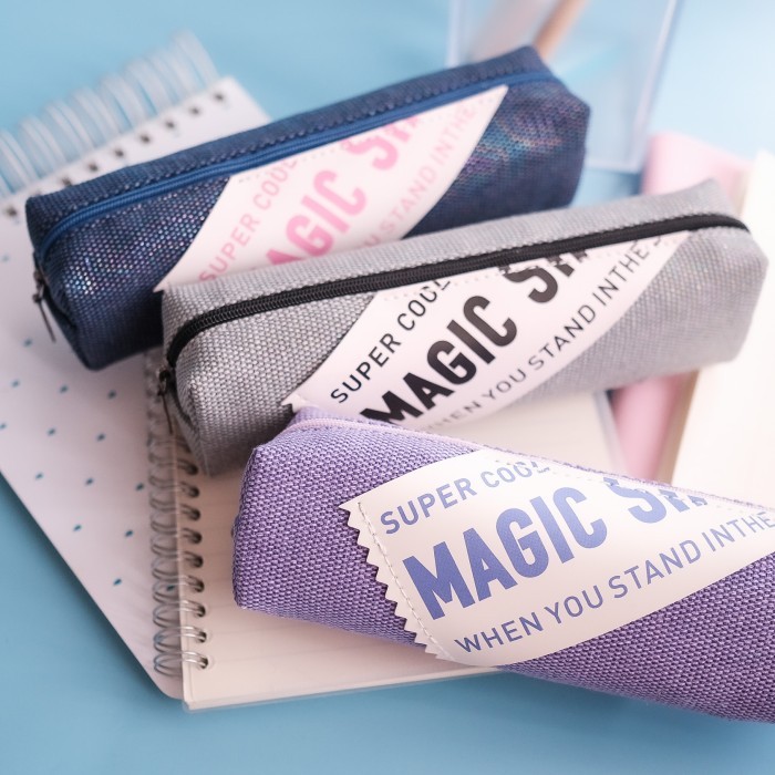 

Pencil case tempat pensil kosmetik pouch Impor Bahan kain