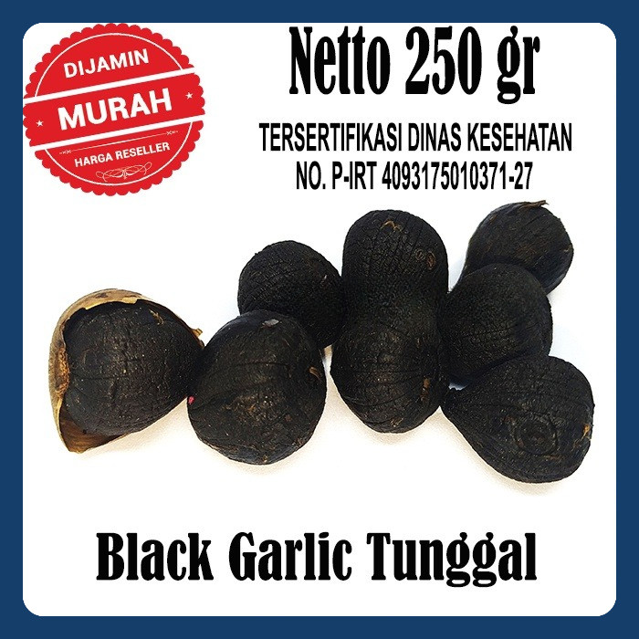 

BLACK GARLIC LANANG 250 GR - BAWANG PUTIH TUNGGAL HITAM