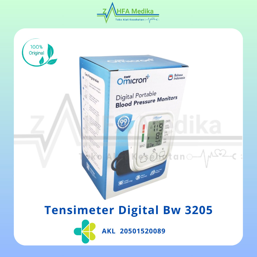 Tensimeter Digital BW3205 Blood Plessure Monitor/ Pengukur Tekanan Darah Voice Indonesia - BW-3205 T