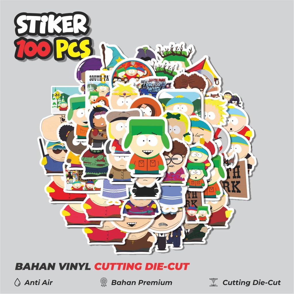 

Terbaru! 50 pcs Stiker Kartun Animasi South Park Dekorasi Lucu Kreatif untuk Notebook, Skateboard, HP