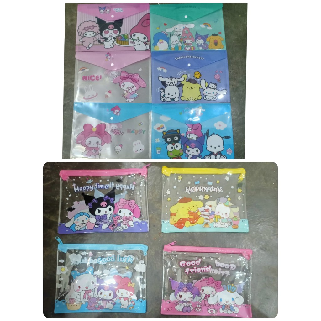 

*AMJ* MAP DOKUMEN PLASTIK / MAP KANCING A4 / MAP RESLETING A5 KARAKTER LUCU