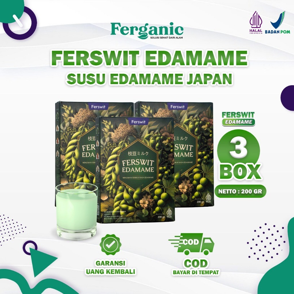 

Ferswit Susu Edamame Jepang Paket 3 Box Formulasi Khusus Asam Urat, Kolesterol, Nyeri Sendi & Tulang