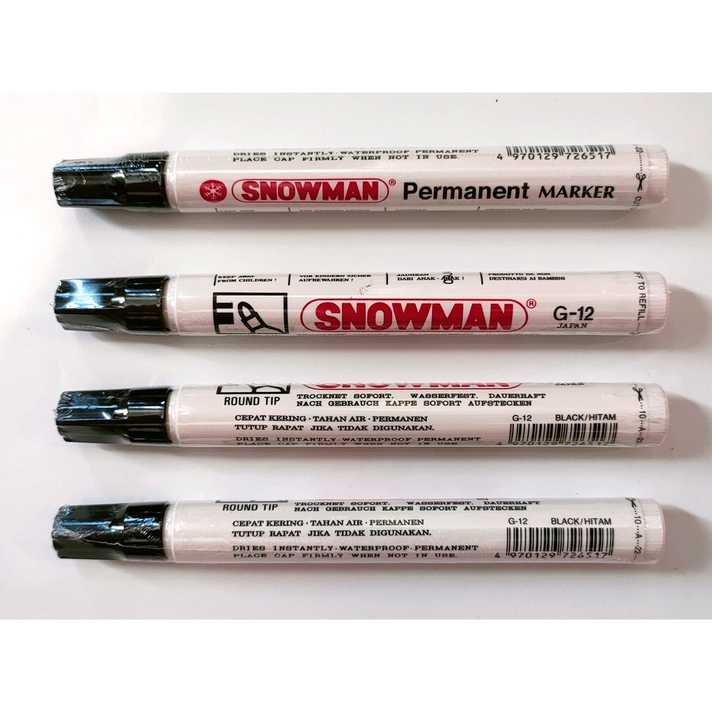 

(1 Biji) Spidol Permanen Snowman AG-12 / Spidol Snowman AG-12 / Snowman G 12 / Snowman G12 / Permanent Marker G-12
