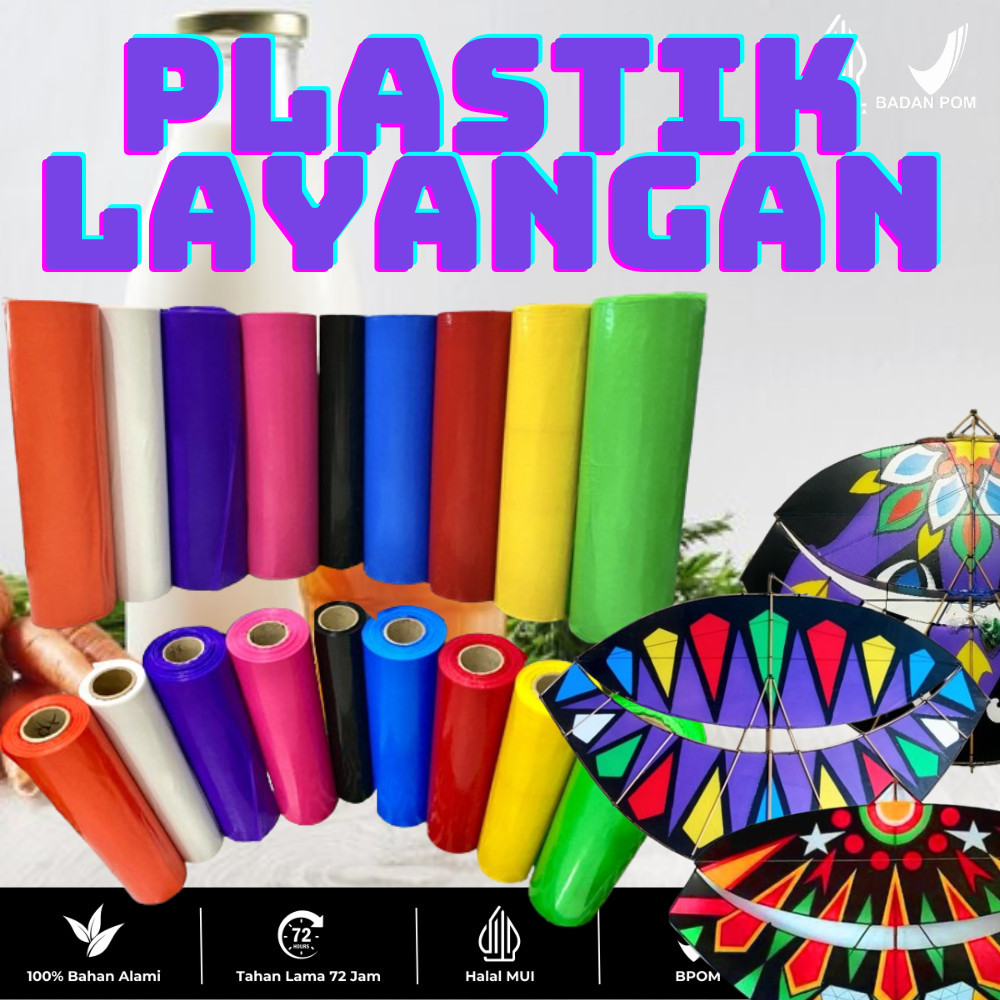 PLASTIK LAYANGAN WUORR KRESEK LAYANGAN METERAN TEBAL METERAN LEBAR 120 CM