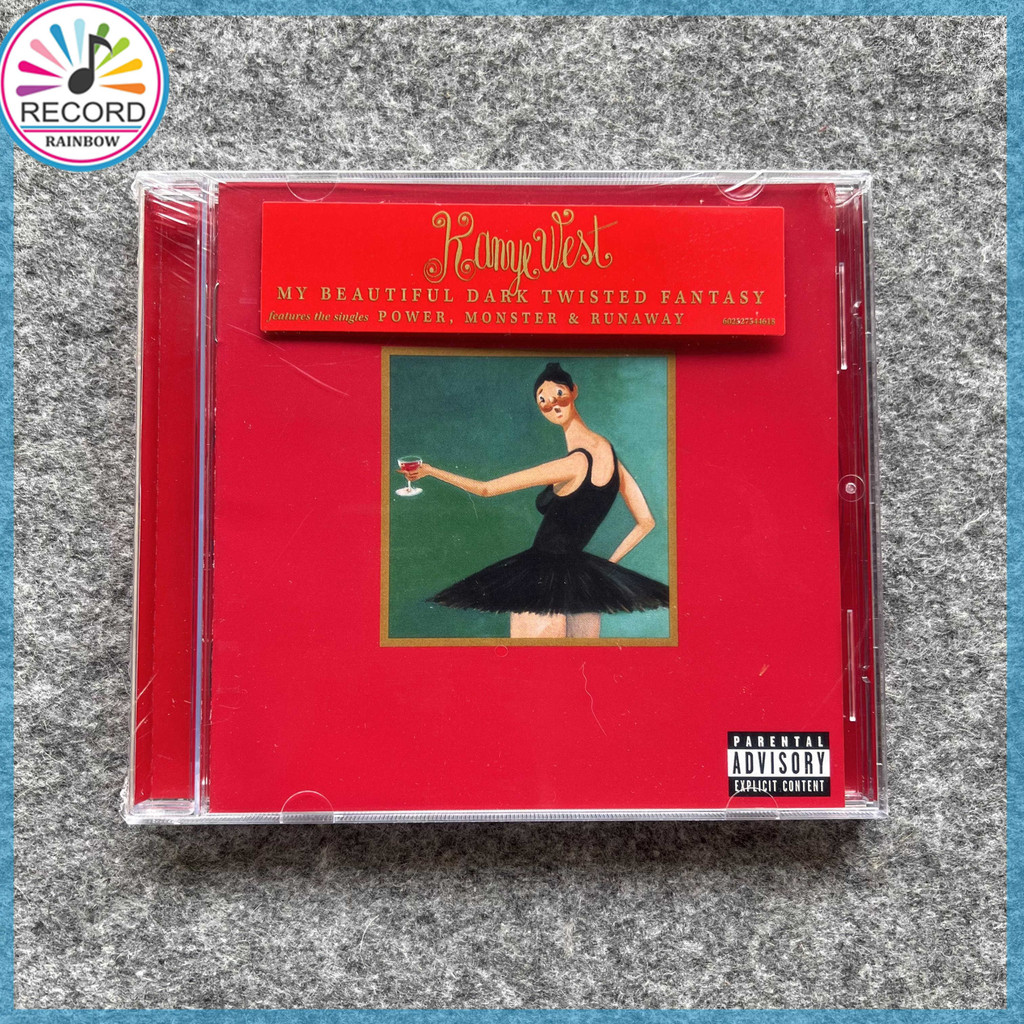 CD Kanye West My Beautiful Dark Twisted Fantasy Original CD Album [Tersegel] Terbaru