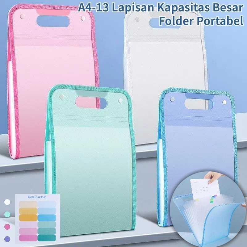

Tas file Handle Warna Transparan Anti Air Multi Layer Folder Tas File 13 Sekat Map Tas Dokumen A4 Folder Map Kerja Document PRP