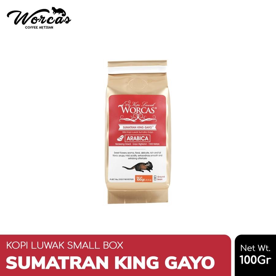 

Worcas Kopi Luwak Liar Sumatran King Gayo 100gr