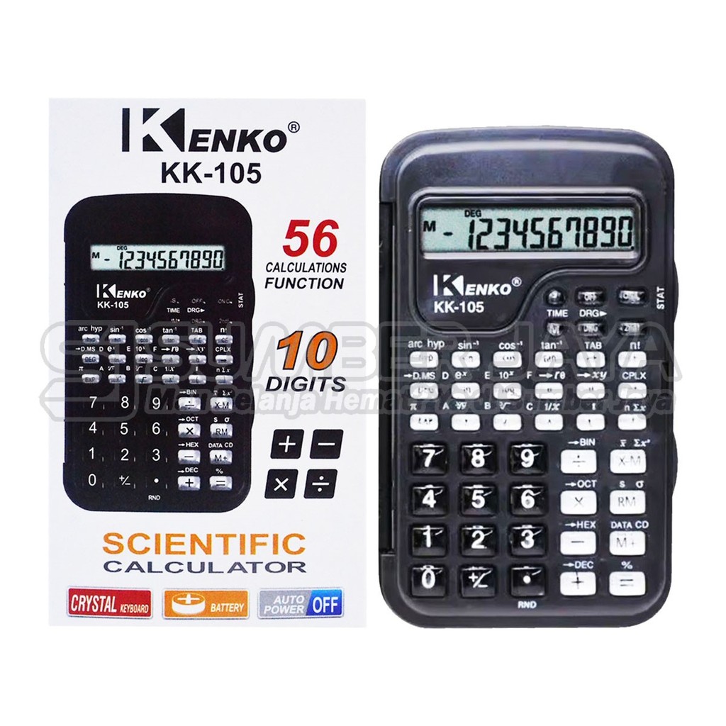 

KALKULATOR KK-105 scientific calculator kenko kk 105 Hitam Best Seller