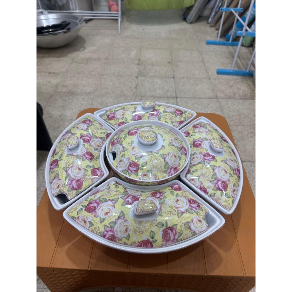 VICENZA Prasmanan Dengan Roda Berputar/ Small Prasmanan Roller Set BA472 Premium Original