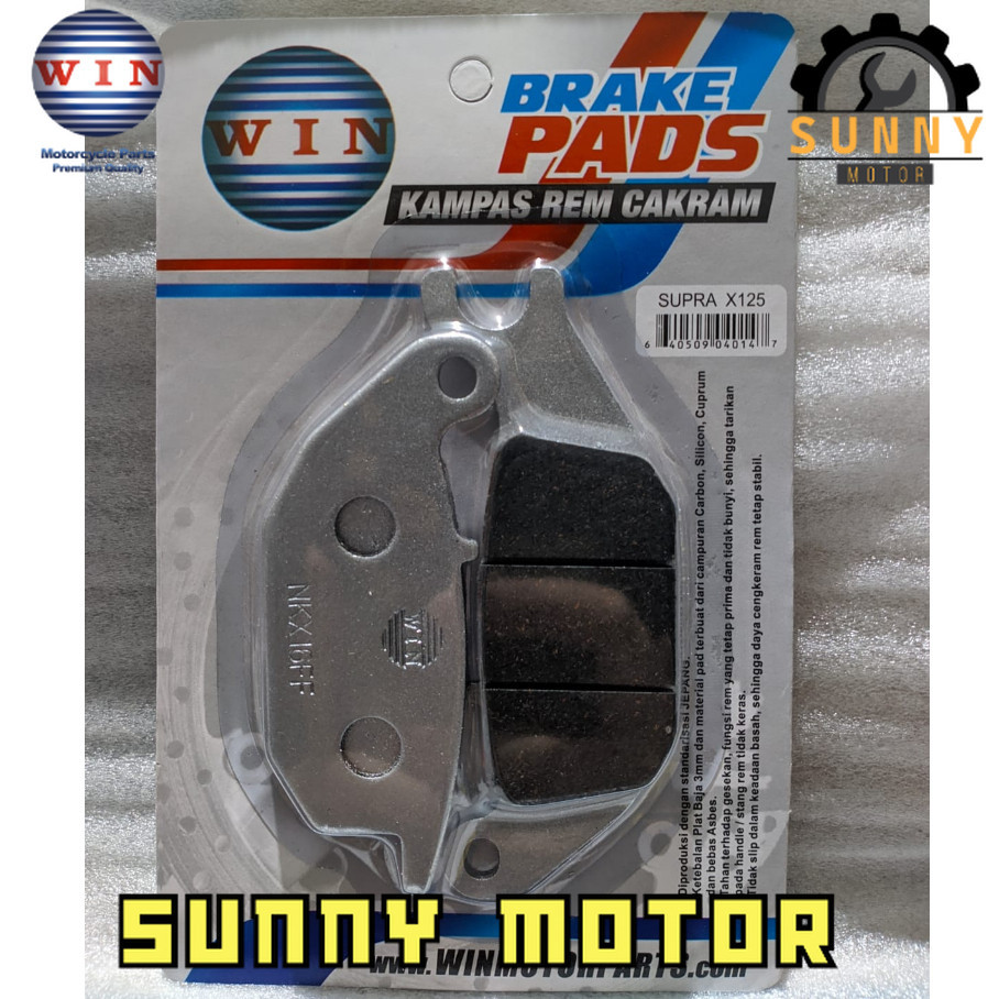 Kampas Rem Cakram Depan / Belakang Supra X 125 Lama 2004 2005 2006 | rear brake pads WIN | motor pad