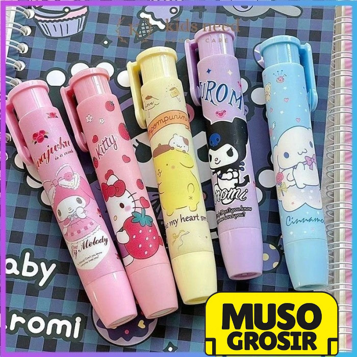 

MUSO | Penghapus MEKANIK Pensil ERASER Mekanik Karakter Penghapus Pensil Mekanik Cetekan Press Mechanical Pencil Eraser