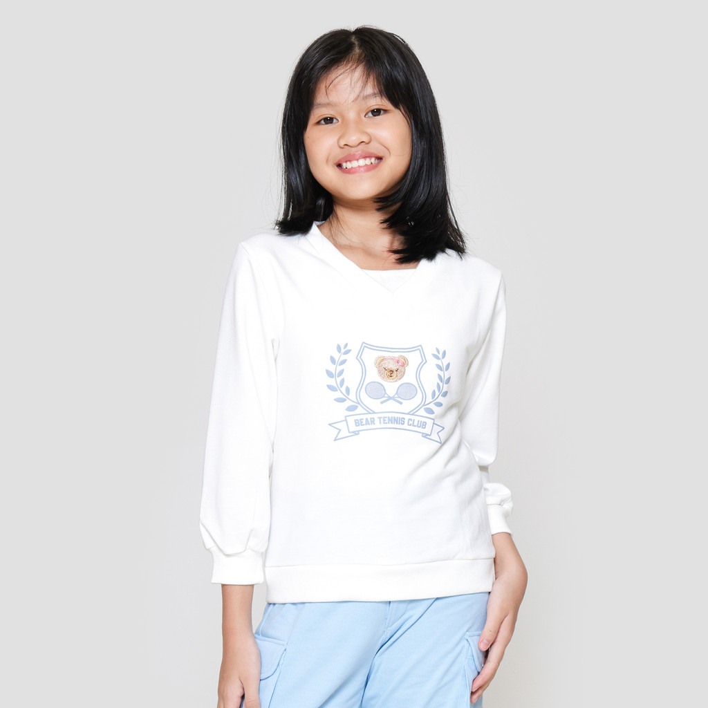 Nevada Varsity Boxy Sweater Anak Perempuan 122374468