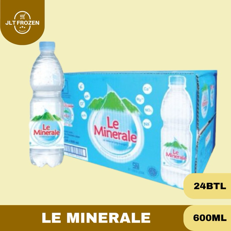 

Le Minerale Water / Air Minum Kemasan Botol Le Mineral 600 ml isi 24PCS - DUS