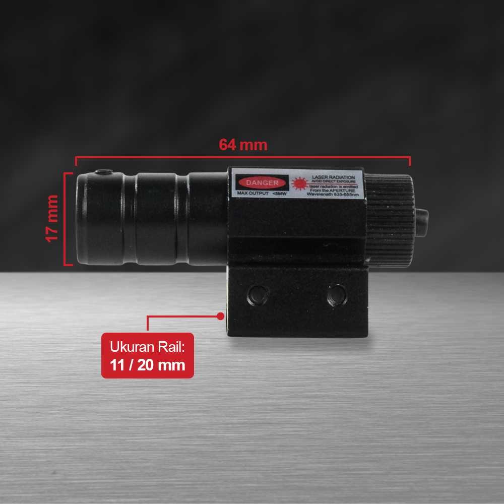 Taffled Tactical Red Dot Laser Gun Mount Airsoft Rifle 11/20Mm - Hj11