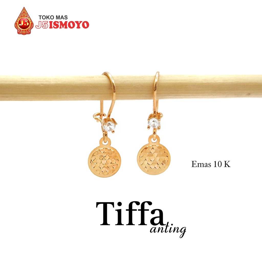 Anting Emas Mas Asli Model Tiffa J5 Ismoyo