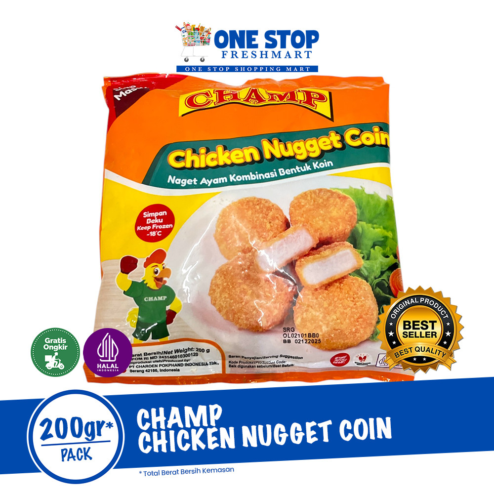

CHAMP CHICKEN NUGGET COIN 200GR / CHAMP NUGGET COIN 200GR