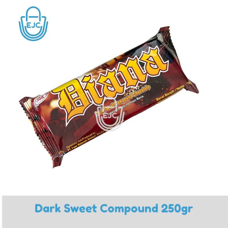 

[EJC] Coklat Batang Diana Dark Sweet Compound Coklat Hitam Manis 250gr