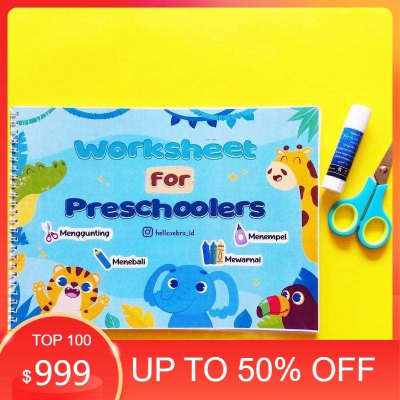 

sale! Worksheet for Preschool / Buku Aktivitas Anak / Buku Anak ORI