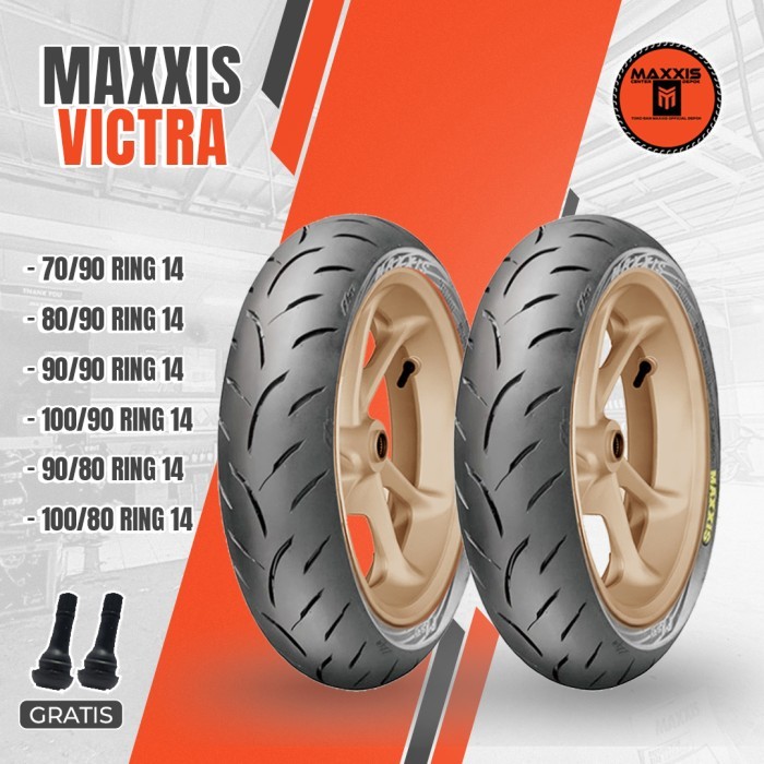 Matic MAXXIS VICTRA Ring 14 Tubeless Ban Motor Matic Beat Scoopy Vario Genio Mio Tubles