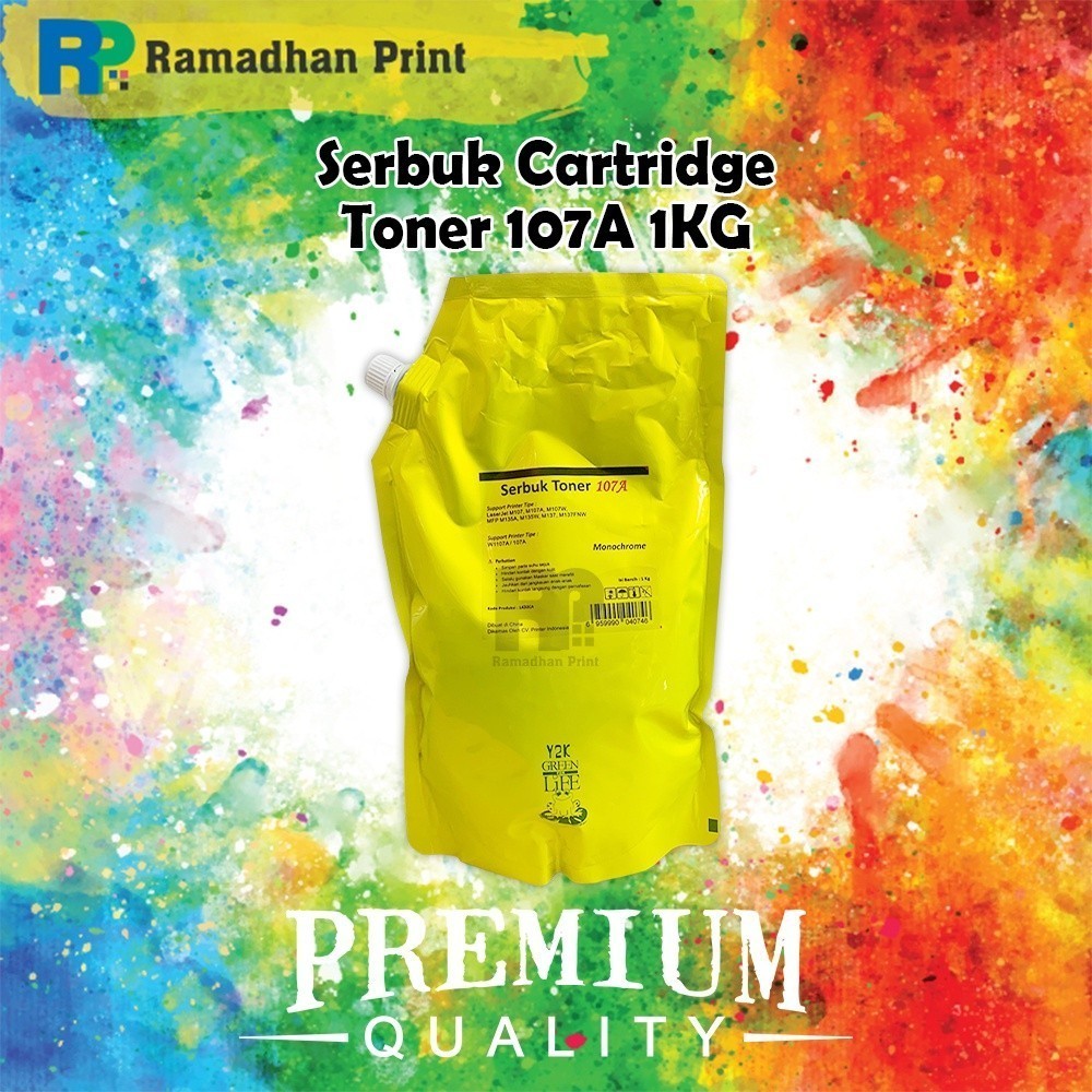 Serbuk Toner HP M107 M135 M137 107A kiloan Refill Laserjet KHUSUS M107