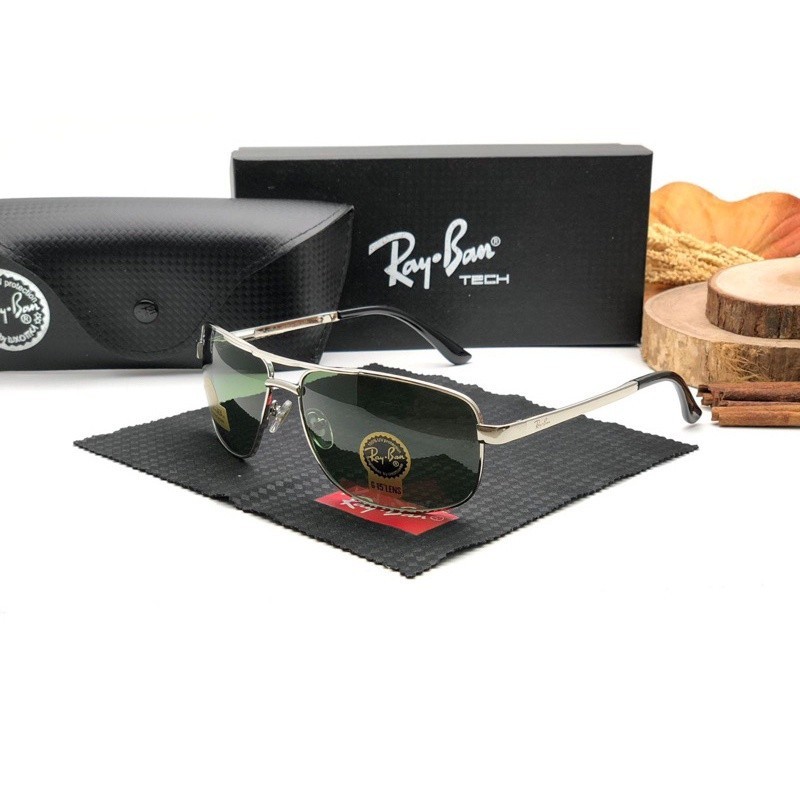 KACAMATA FASHION RAY BAN 3281 LENSA POLARIZED KACA ASLI FRAME TITANIUM ANTI SILAU ORIGINAL FULLSET U