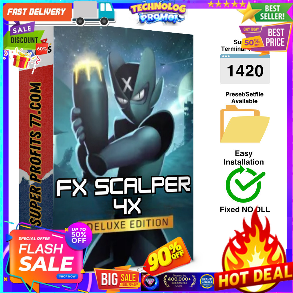 EA Robot MT4 FX Scalper 4X Deluxe Edition