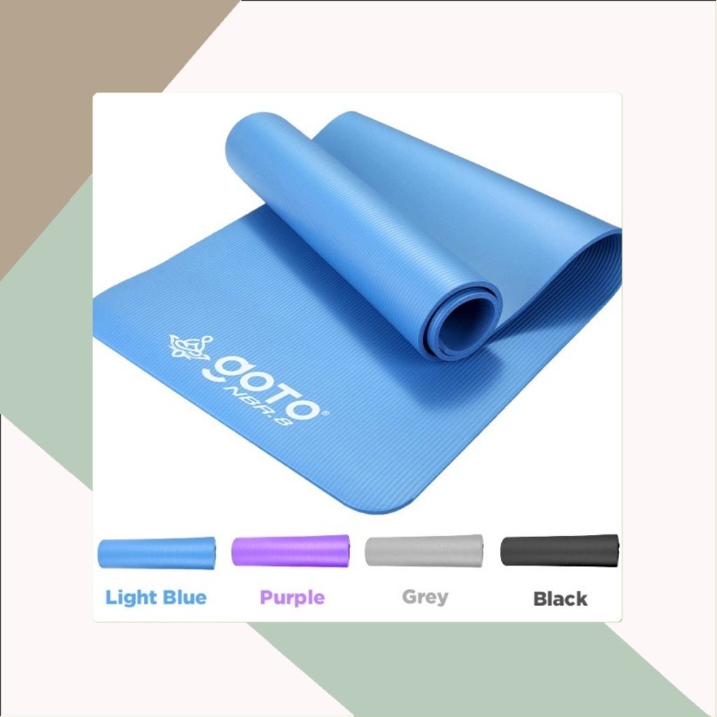 GOTO NBR YOGA MAT 8MM MATRAS OLAHRAGA ALAS GYM SENAM TEBAL ANTI SLIP