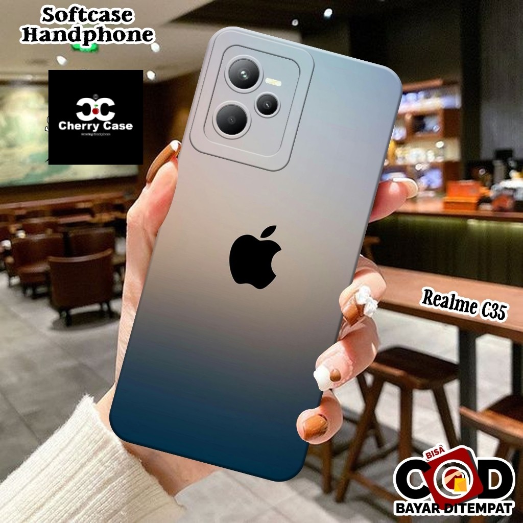 Case Realme C35 Softcase Realme C35 Terbaru Silikon Pro Camera Fashion Case Logo IP Cover Hp Kesing 