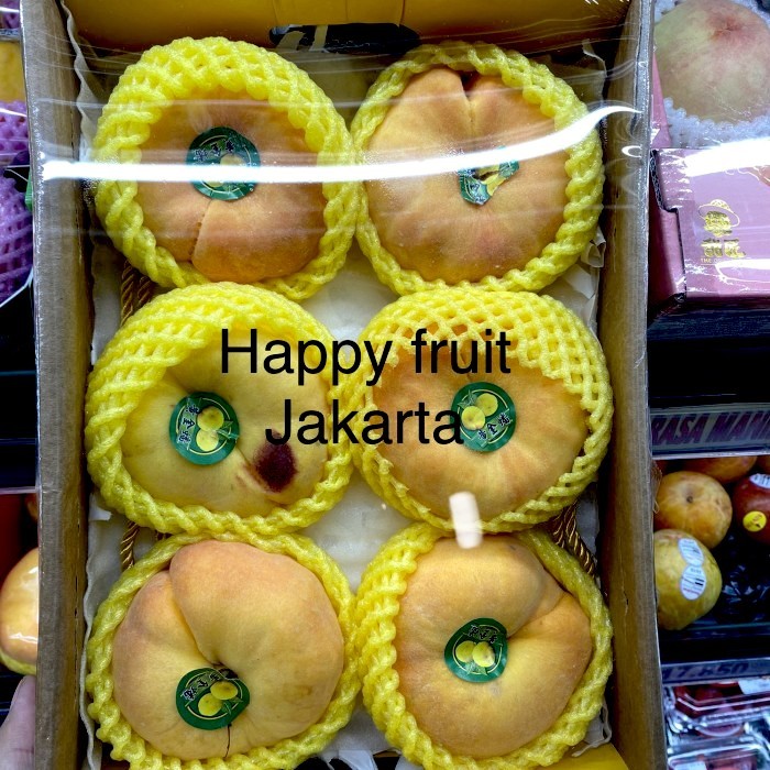 

Peach donat manis yellow | Buah peach donut fresh Box 1,5 kg