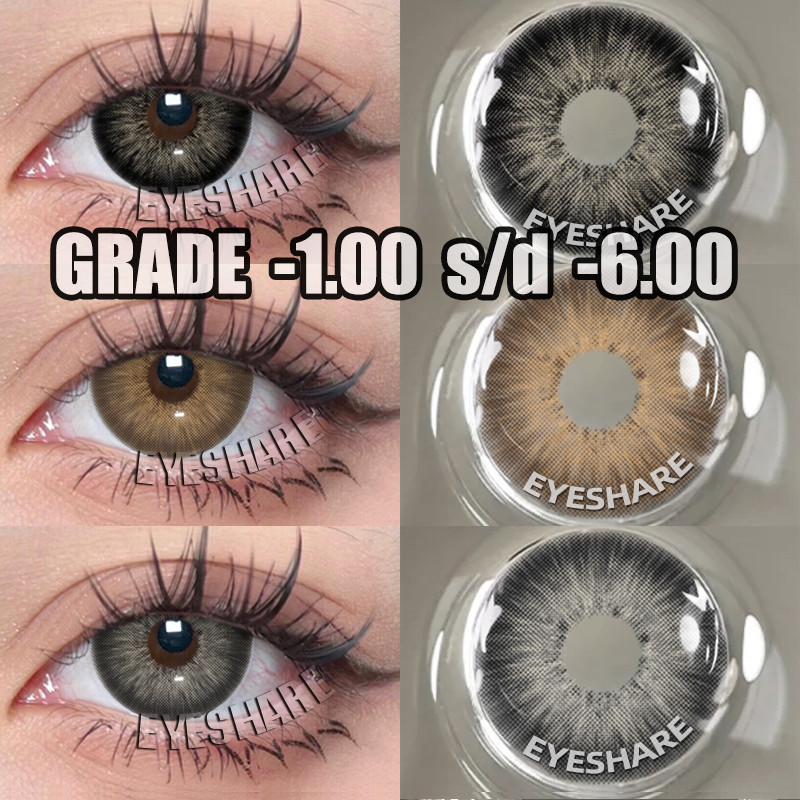 Eyeshare PATTAYA Seri Softlens NORMAL & MINUS (-1.00 S/D -6.00) Lensa kontak berwarna lensa kontak m