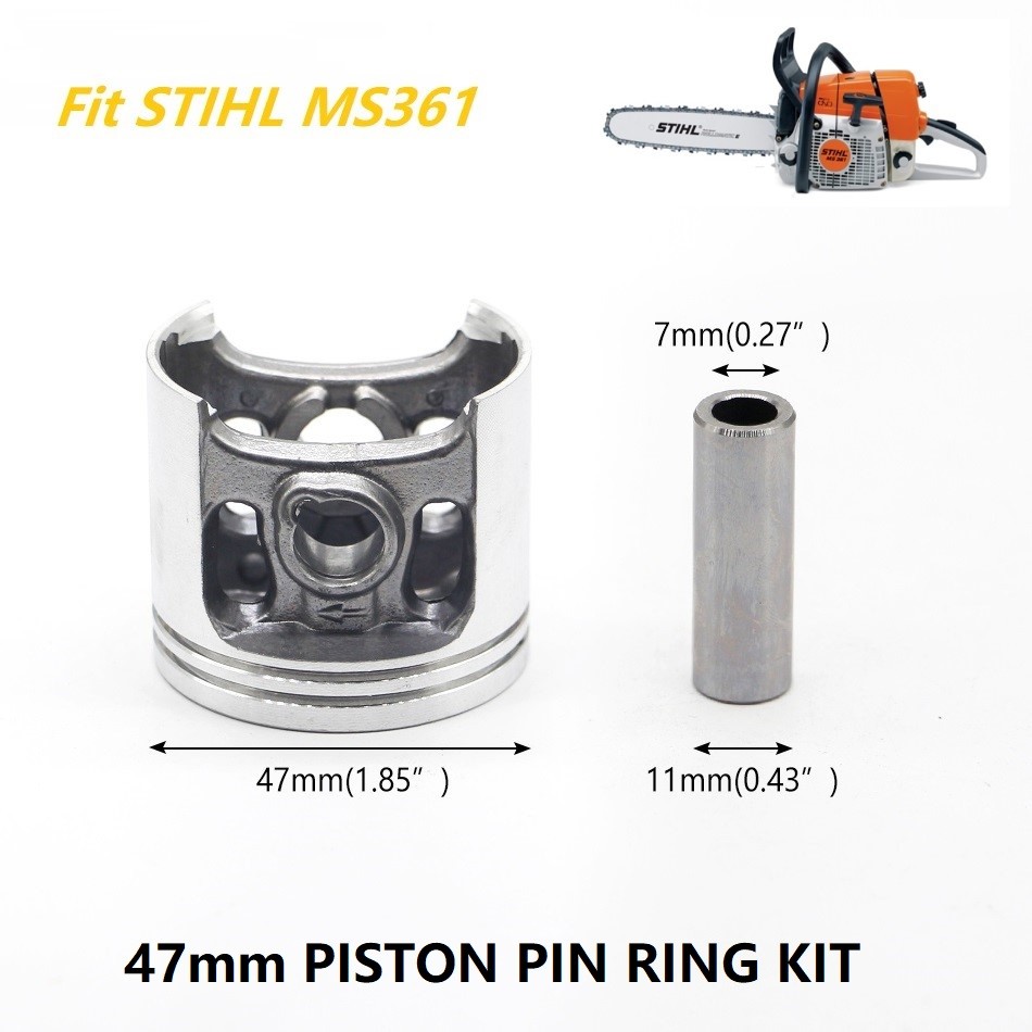 Durable 47mm Piston Pin Ring Circlip Kit Fit STIHL MS341 MS361 MS 361 MS361N MS361RZ Chainsaw Engine