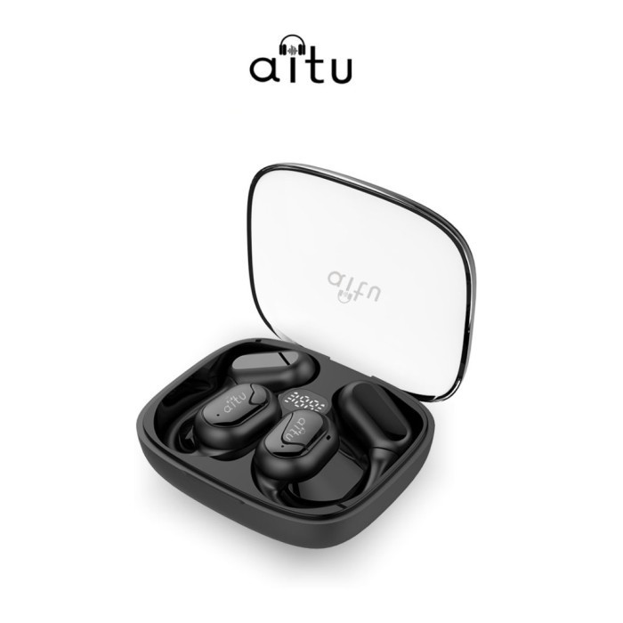 Aitu Q36 Open Ear Bone Conduction Wireless Bluetooth 5.3 Eahone Head - Putih