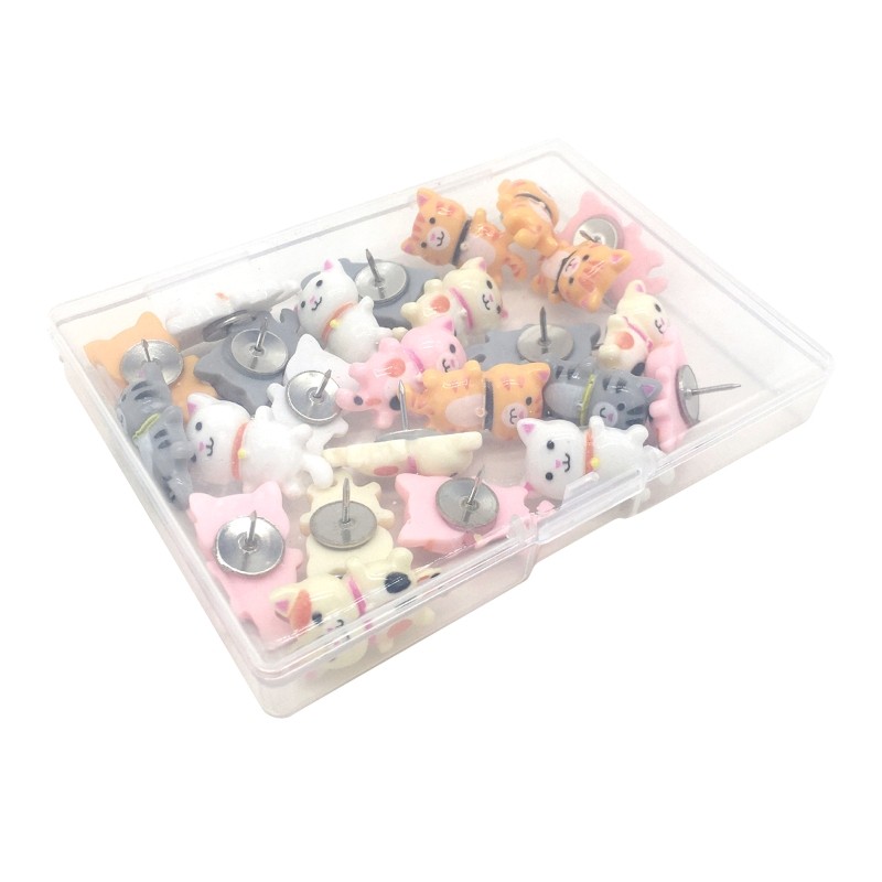 

Push Pins Decorative Drawing Pins for Cat Thumb Tacks for Photo Wall Cork B R9UA