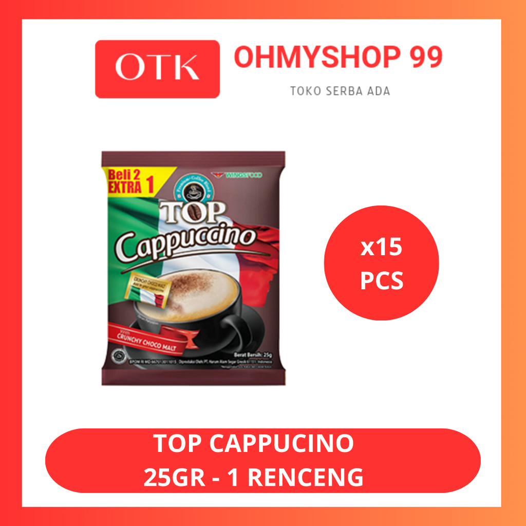 

Top Coffee Kopi Top Cappucino 25gr - 1 Renceng