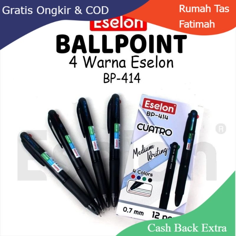 

Promo 1 BUAH PULPEN 4 WARNA OFFICE CUATRO BP-414 / PULPEN CETEK 4 WARNA By Rumah Tas Fatimah