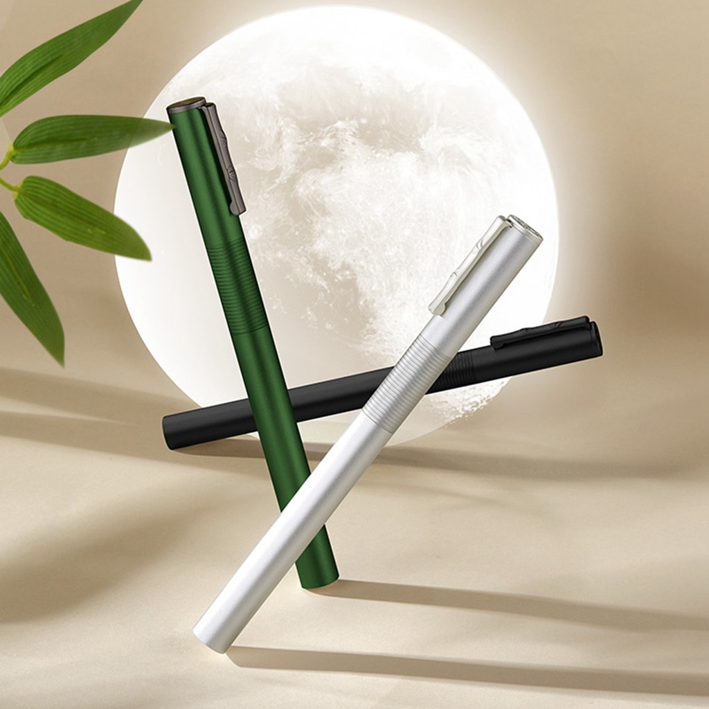 

Hongdian H3 Metal Fountain Aluminum Alloy Beautiful Bamboo Clip Iridium EF 0.4mm high-end Writing Ink Pen for Business Office