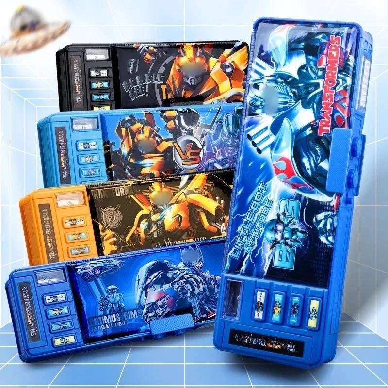 

Transformers Stationery Box Multi Functional High Tech Pencil Boys' Password Lock Kindergarten Bag Gift Erasable Writing